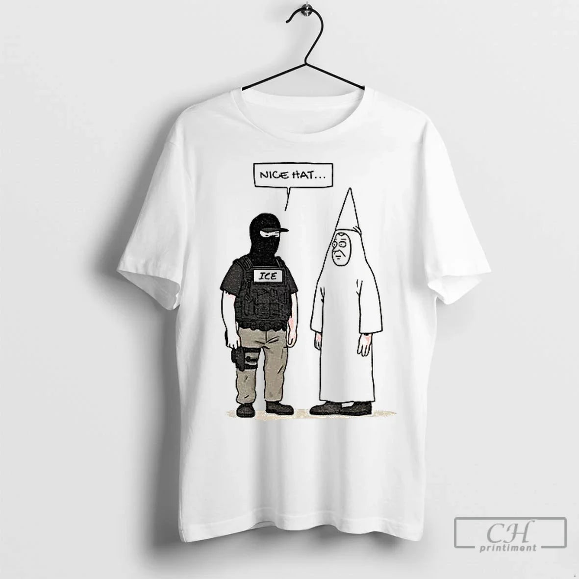 Premium Subtle Fuck Trump Fuck Ice Nice Hat Unisex T-shirt, Sweatshirt, Hoodie, Long Sleeve Tee - T-Shirt, Sweatshirt, Hoodie