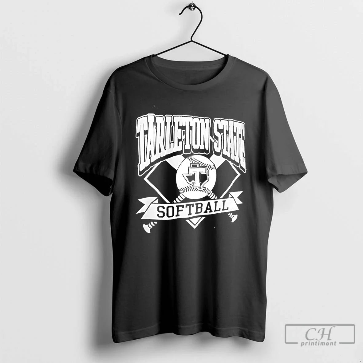 Premium Tarleton State Texans Softball Logo Vintage Unisex T-shirt, Sweatshirt, Hoodie, Long Sleeve Tee - T-Shirt, Sweatshirt, Hoodie