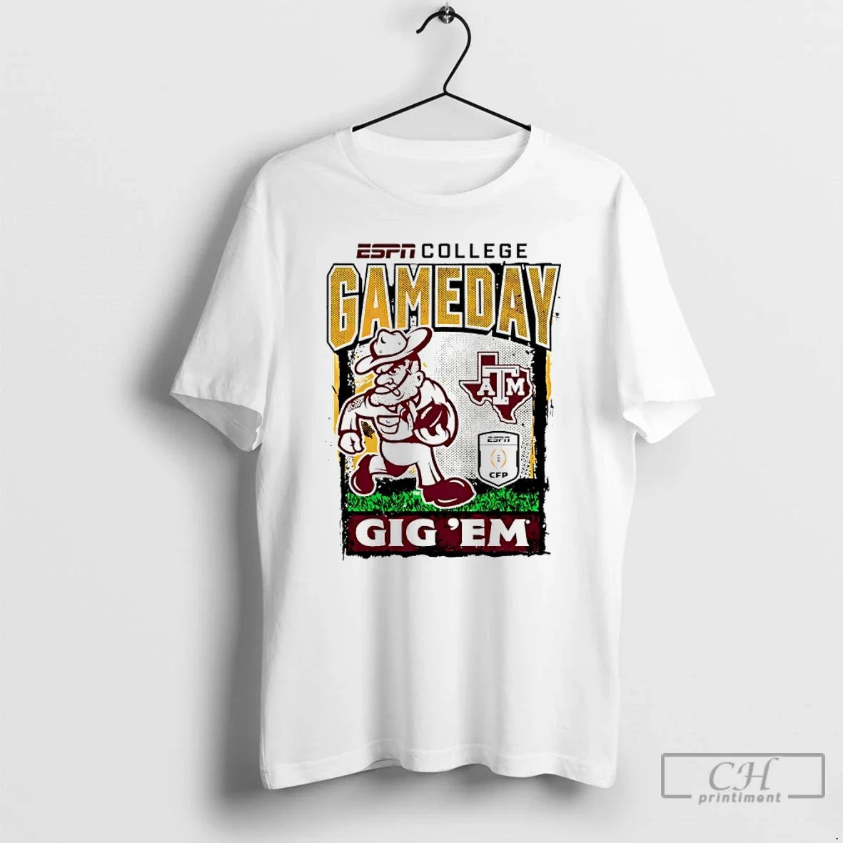 Premium Texas Am Aggies 2025 26 College Football Playoff Gameday Aggies Gig %ce%b3cyem Mascot - T-Shirt, Sweatshirt, Hoodie