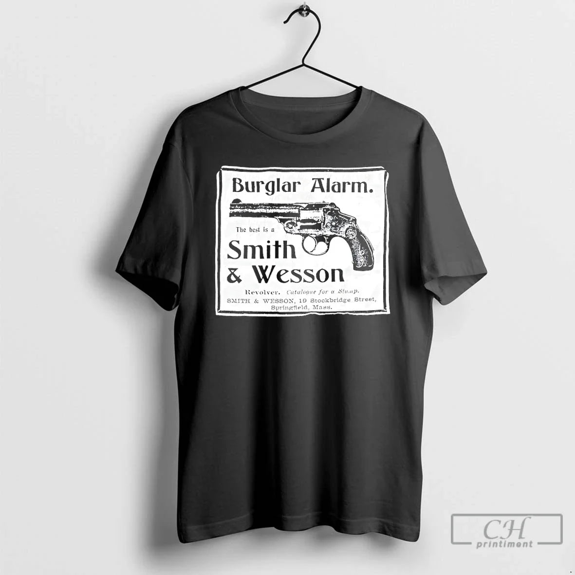 Premium Th Best Is A Smith And Wesson Burglar Alarm Firearm Grunge T Shirts Sweater - T-Shirt, Sweatshirt, Hoodie
