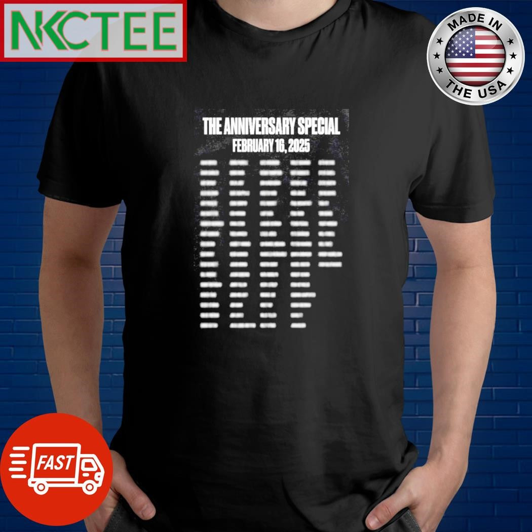Premium The Anniversary Special February 16, 2025 shirt Unisex T-shirt, Sweatshirt, Hoodie, Long Sleeve Tee - T-Shirt, Sweatshirt, Hoodie