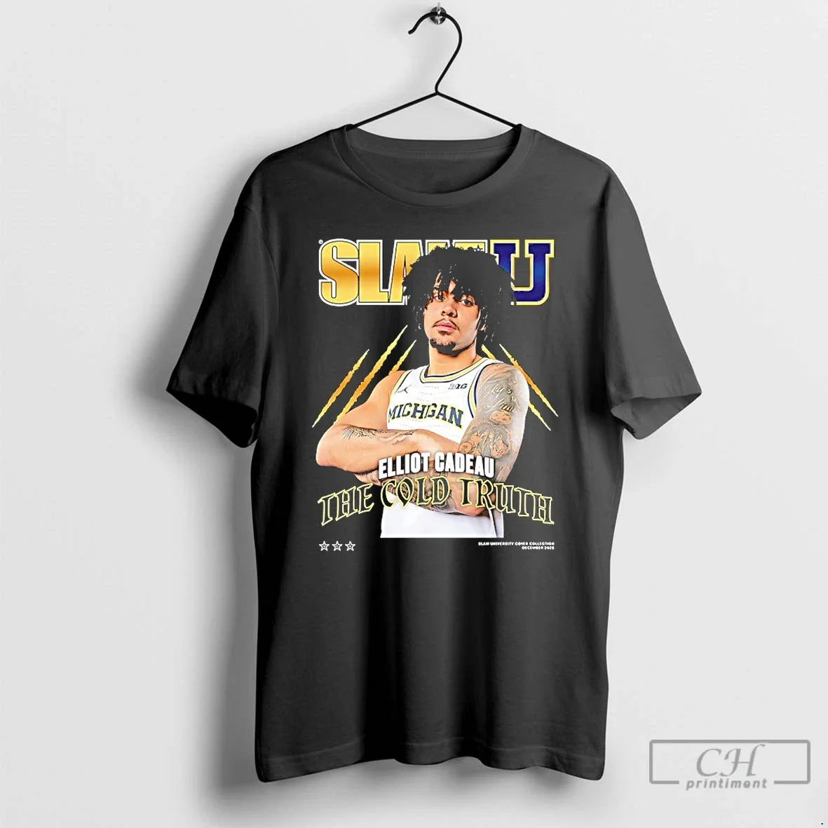Premium The Cold Truth Elliot Cadeau Michigan Wolverines Slamu Unisex T-shirt, Sweatshirt, Hoodie, Long Sleeve Tee - T-Shirt, Sweatshirt, Hoodie