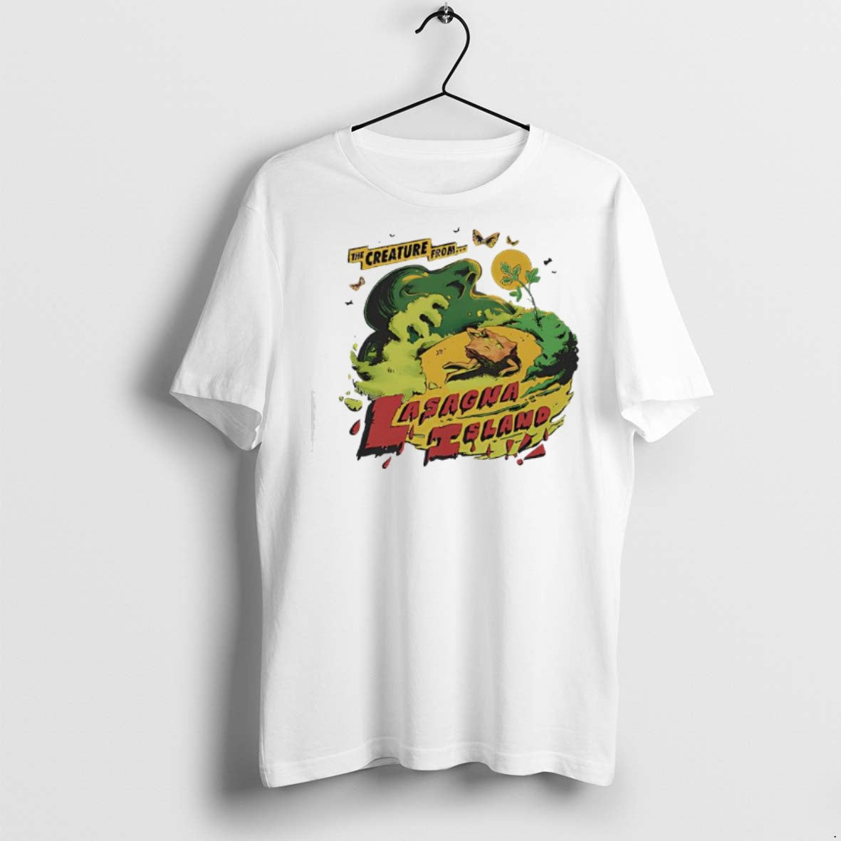 Premium The Creature From Lasagna Island Graphic T Shirts Unisex T-shirt, Sweatshirt, Hoodie, Long Sleeve Tee - T-Shirt, Sweatshirt, Hoodie