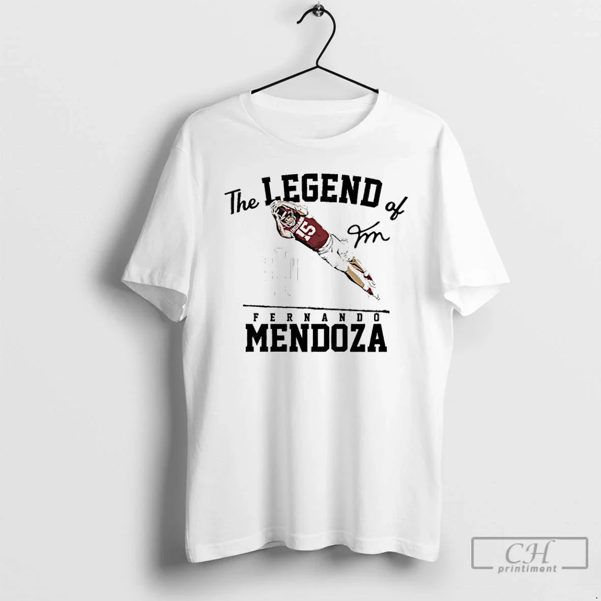 Premium The Legend Of Fernando Mendoza Player Indiana Football Signature - T-Shirt, Sweatshirt, Hoodie