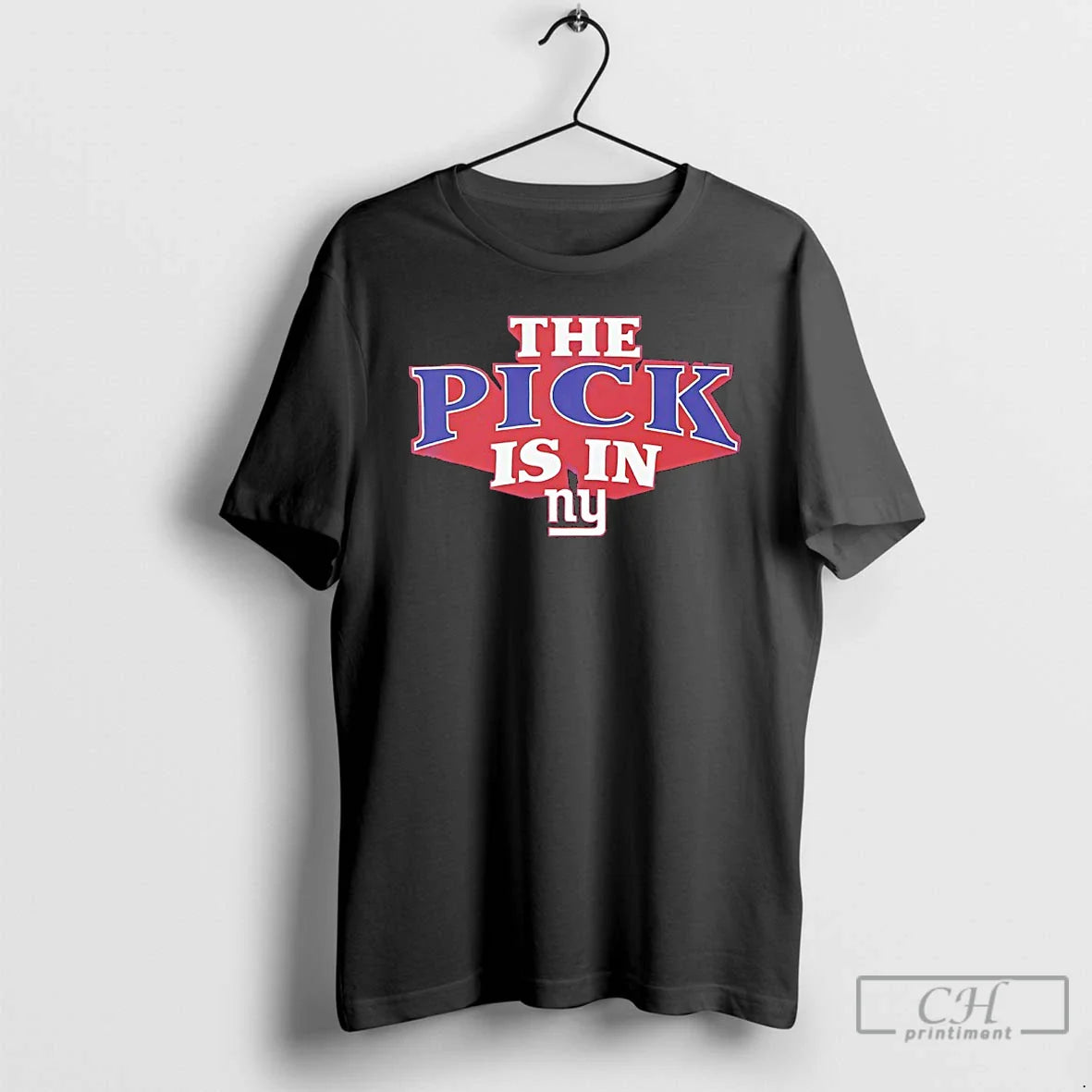Premium The Pick Is In New York Giants 2026 Unisex T-shirt, Sweatshirt, Hoodie, Long Sleeve Tee - T-Shirt, Sweatshirt, Hoodie