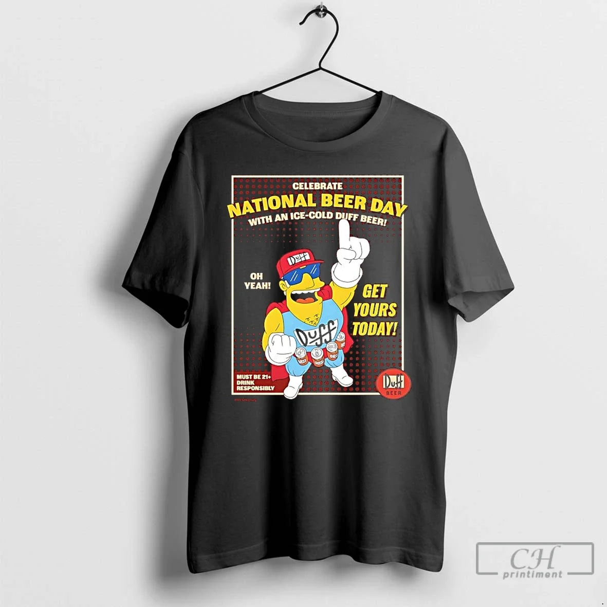 Premium The Simpsons 2026 National Beer Day Unisex T-shirt, Sweatshirt, Hoodie, Long Sleeve Tee - T-Shirt, Sweatshirt, Hoodie