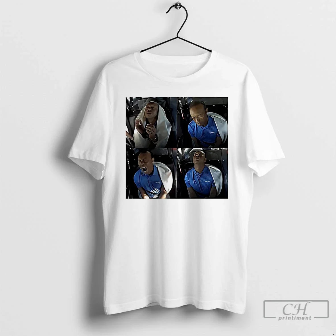 Premium Tiger Woods Car Picture Collage Unisex T-shirt, Sweatshirt, Hoodie, Long Sleeve Tee - T-Shirt, Sweatshirt, Hoodie