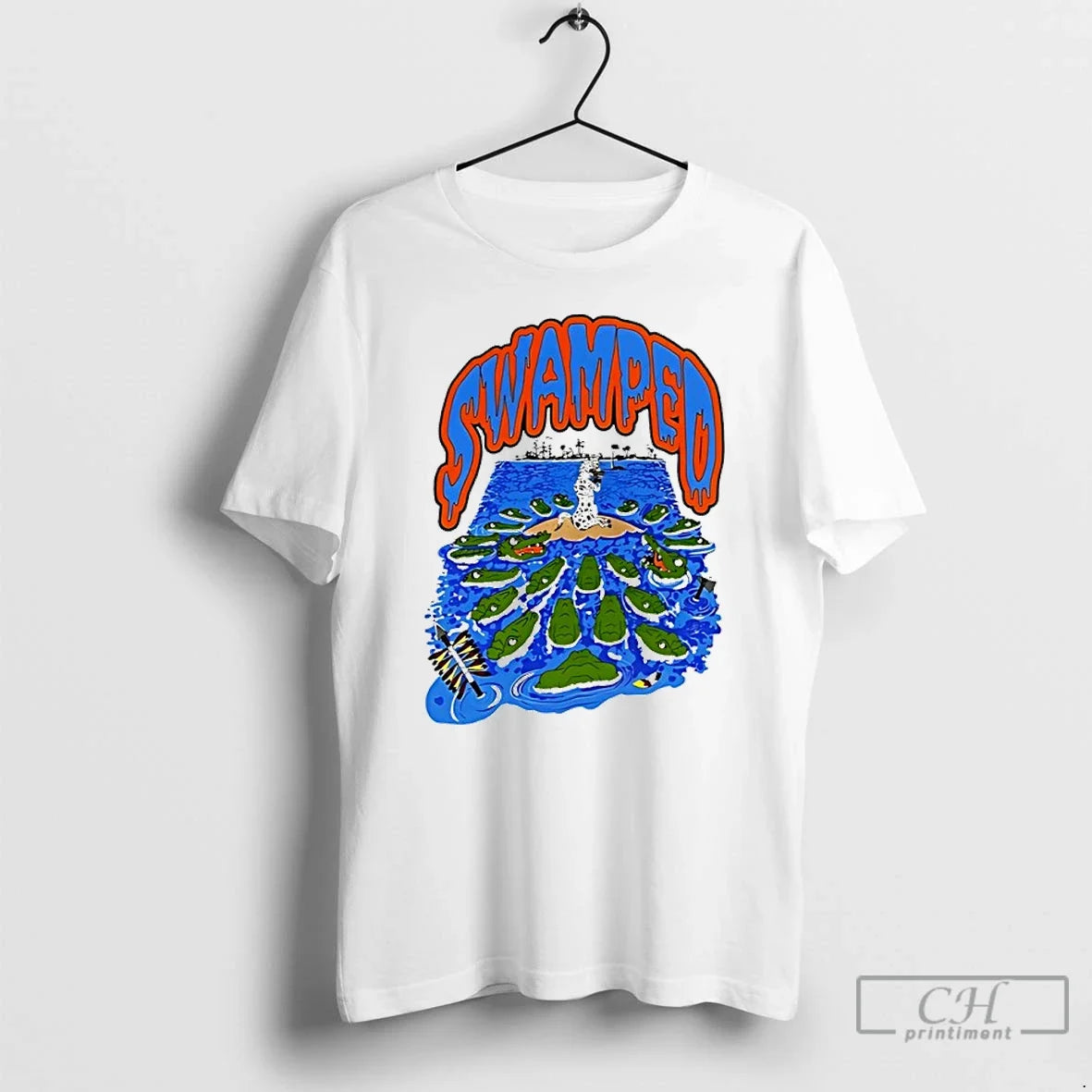 Premium Tim Tebow Swamped Gators - T-Shirt, Sweatshirt, Hoodie