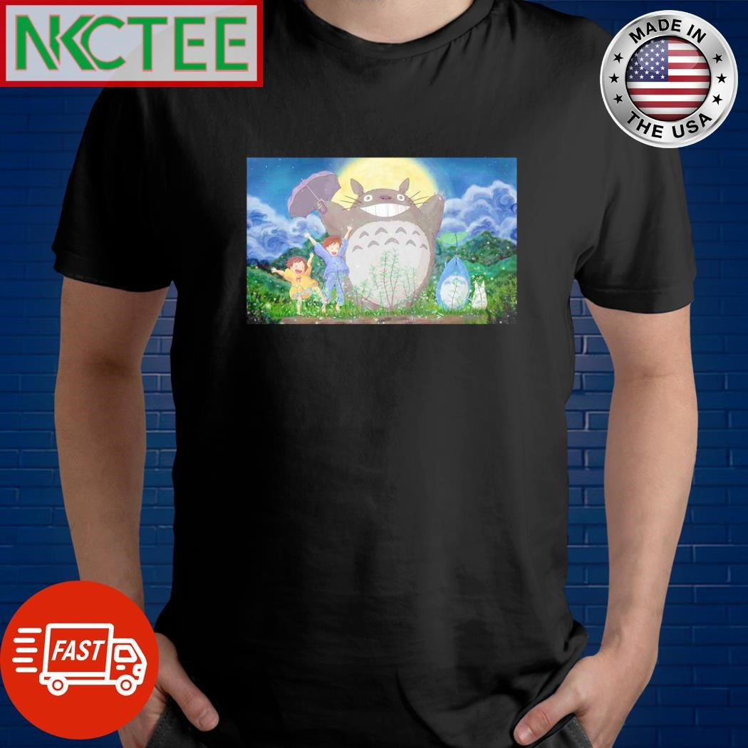 Premium Totoro smile paint shirt Unisex T-shirt, Sweatshirt, Hoodie, Long Sleeve Tee - T-Shirt, Sweatshirt, Hoodie