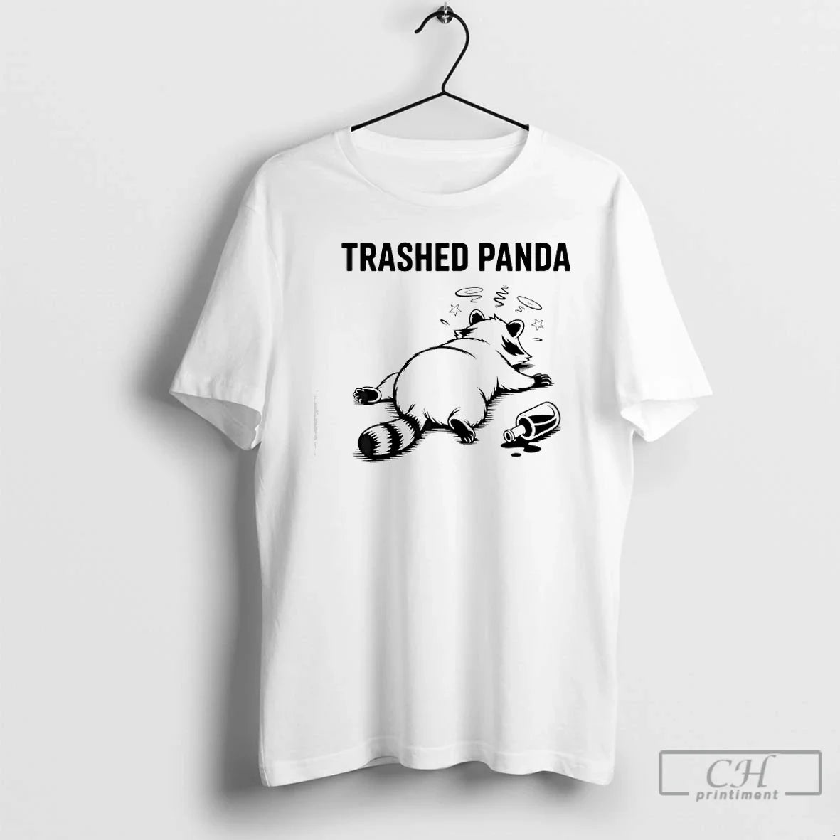 Premium Trashed Panda Drunk Racoon Funny - T-Shirt, Sweatshirt, Hoodie