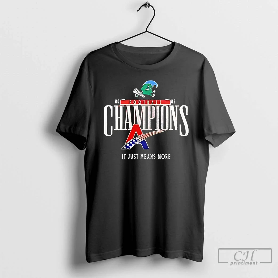 Premium Tulane Green Wave American Conference Champions It Just Means More Logo T Shirts Sweater - T-Shirt, Sweatshirt, Hoodie