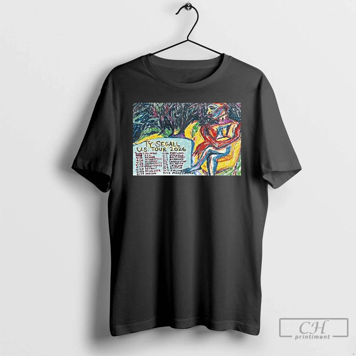 Premium Ty Segall Us 2026 Shows Unisex T-shirt, Sweatshirt, Hoodie, Long Sleeve Tee - T-Shirt, Sweatshirt, Hoodie