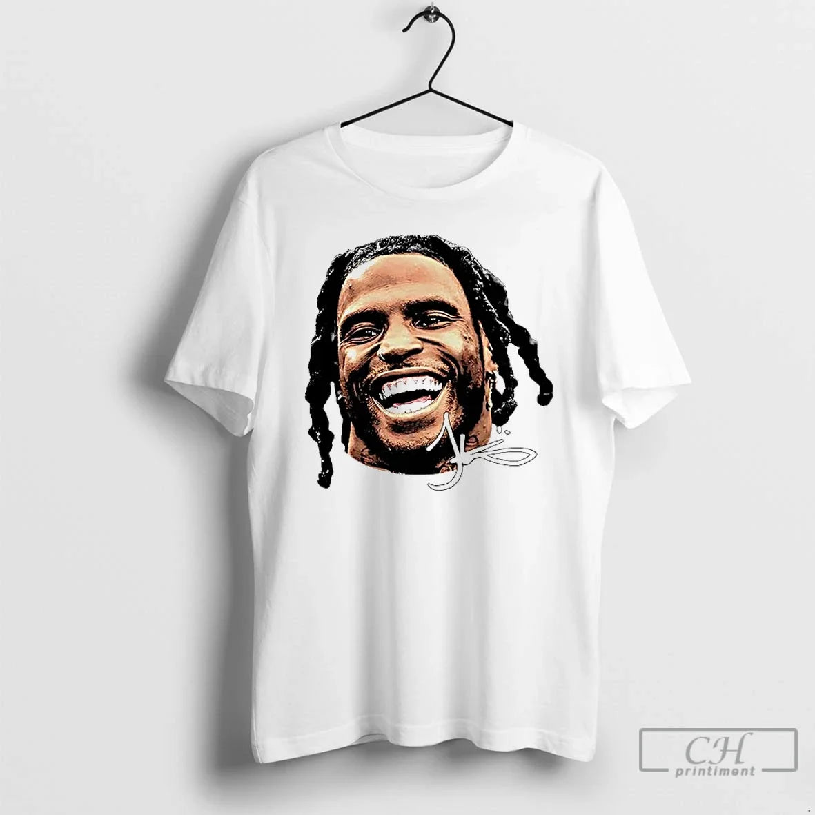 Premium Tyreek Hill Cheetah Big Head Signature - T-Shirt, Sweatshirt, Hoodie