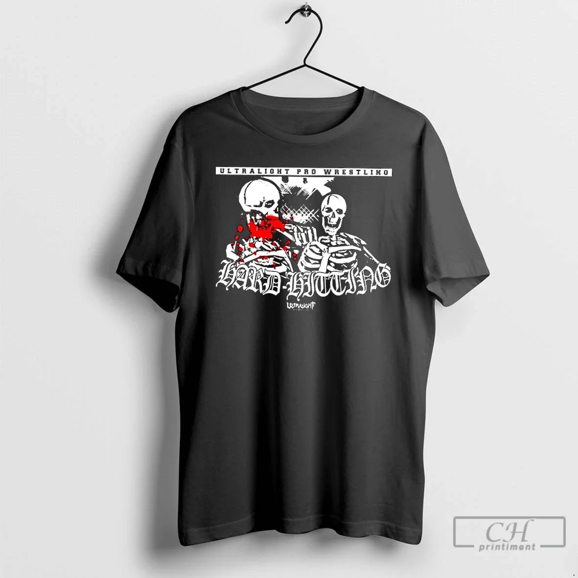 Premium Ultralight Pro Wrestling Hard Hitting Two Skeleton - T-Shirt, Sweatshirt, Hoodie