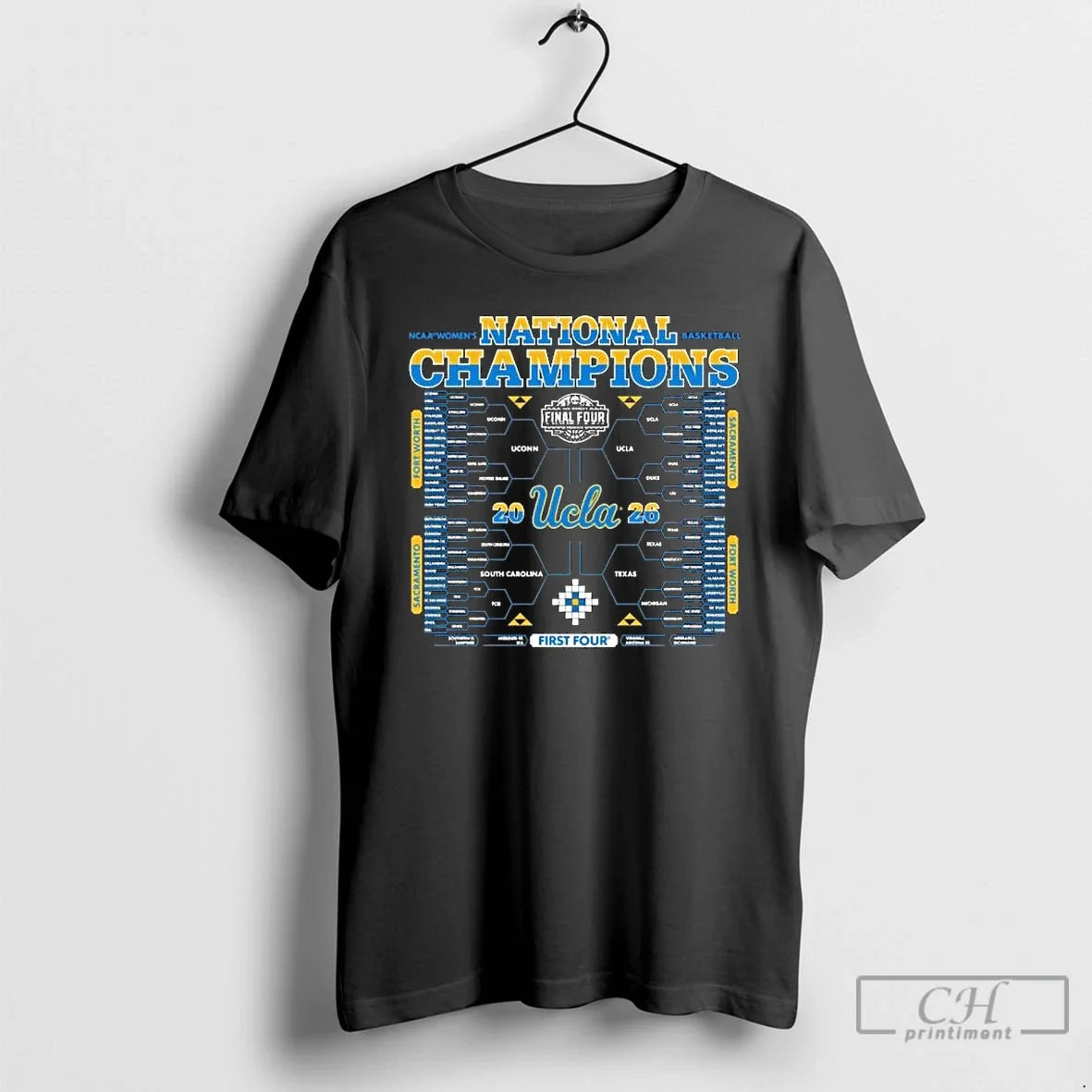 Premium Ucla Bruins 2026 Ncaa Womens Basketball National Champions Bracket Unisex T-shirt, Sweatshirt, Hoodie, Long Sleeve Tee - T-Shirt, Sweatshirt, Hoodie