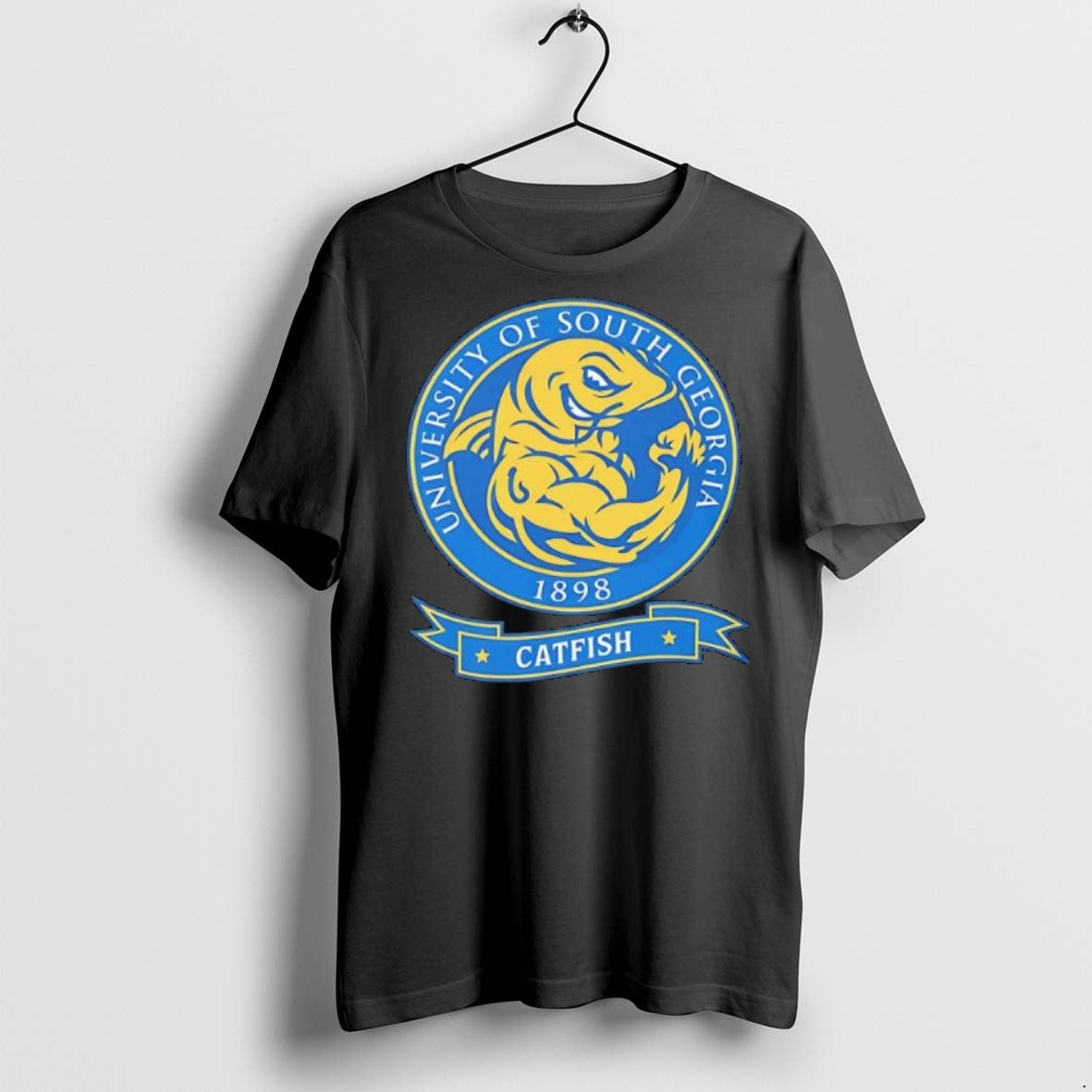 Premium University Of South Georgia Catfish Mascot 1898 Logo T Shirts Unisex T-shirt, Sweatshirt, Hoodie, Long Sleeve Tee - T-Shirt, Sweatshirt, Hoodie