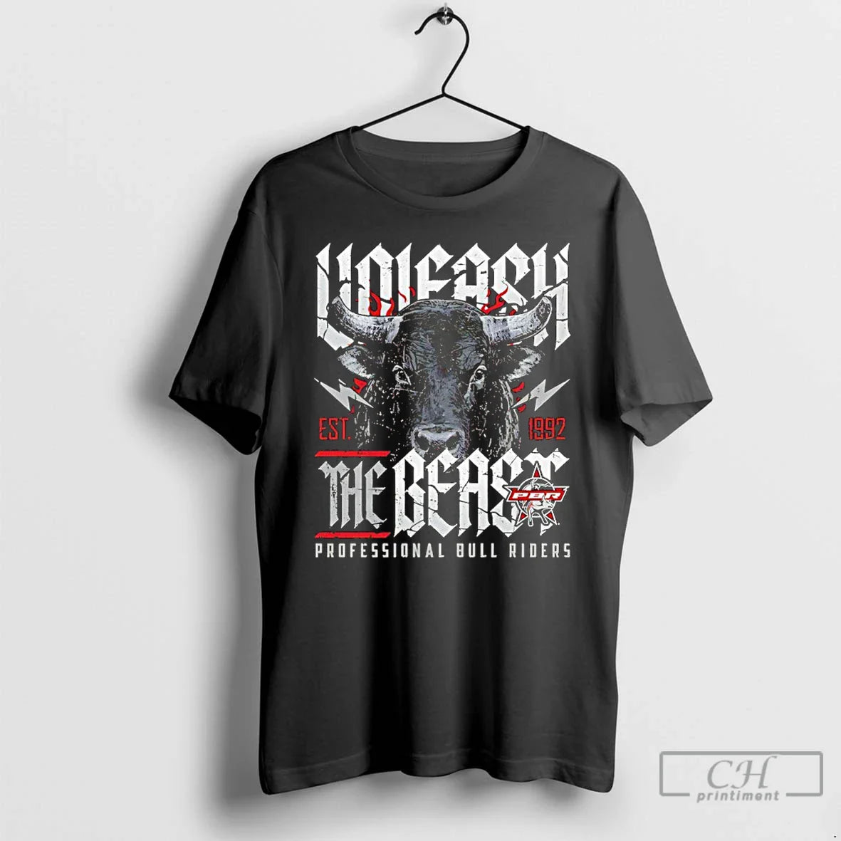 Premium Unleash The Beast Pbr Professional Bull Riders Est 1992 Unisex T-shirt, Sweatshirt, Hoodie, Long Sleeve Tee - T-Shirt, Sweatshirt, Hoodie