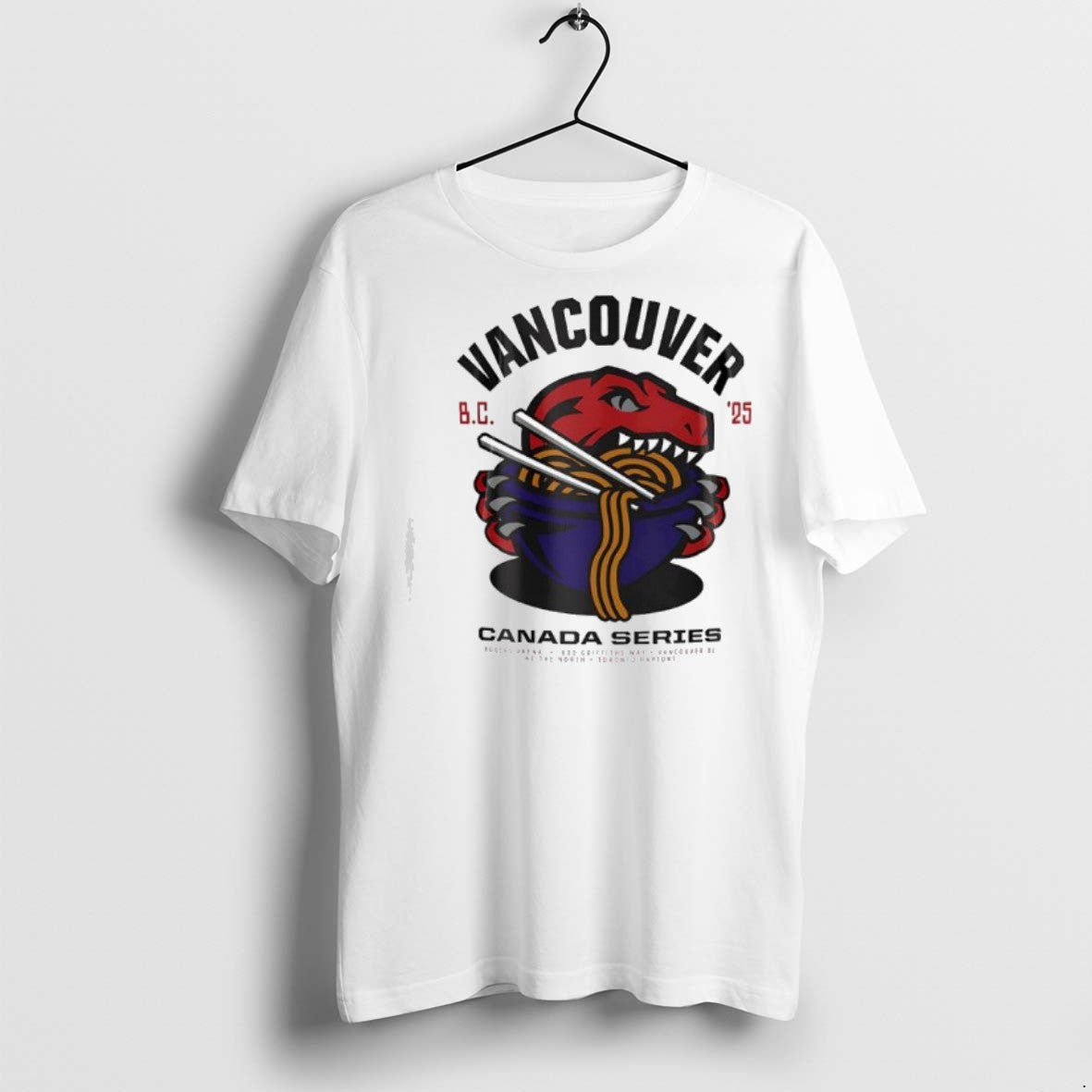 Premium Vancouver Canada Series 2025 Toronto Raptors Noodles T Shirts Unisex T-shirt, Sweatshirt, Hoodie, Long Sleeve Tee - T-Shirt, Sweatshirt, Hoodie