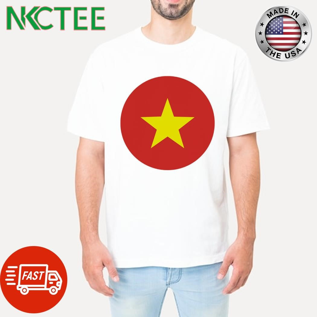 Premium Vietnam circle flag shirt Unisex T-shirt, Sweatshirt, Hoodie, Long Sleeve Tee - T-Shirt, Sweatshirt, Hoodie