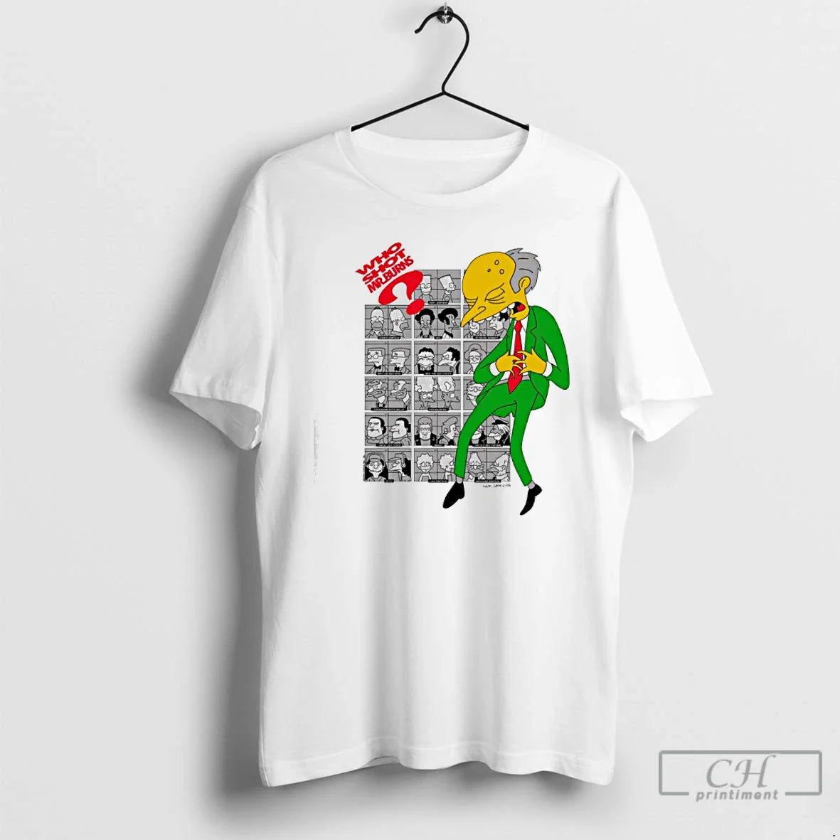 Premium Who Shot Mr Burns Simpsons - T-Shirt, Sweatshirt, Hoodie