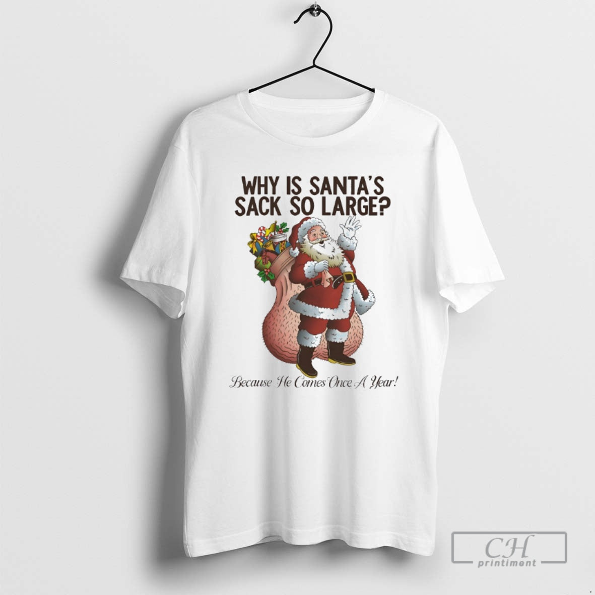 Premium Why Is Santas Sack So Large Shirt Sweater - T-Shirt, Sweatshirt, Hoodie