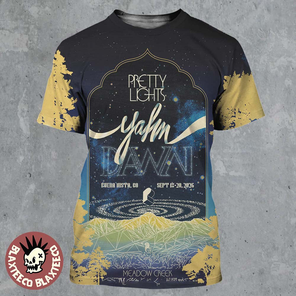 Pretty Lights Yahn Dawn 2026 Buena Vista Colorado At Meadow Creek From September 18 To 20 2026 All Over Print Shirt - T-Shirt, Sweatshirt, Hoodie