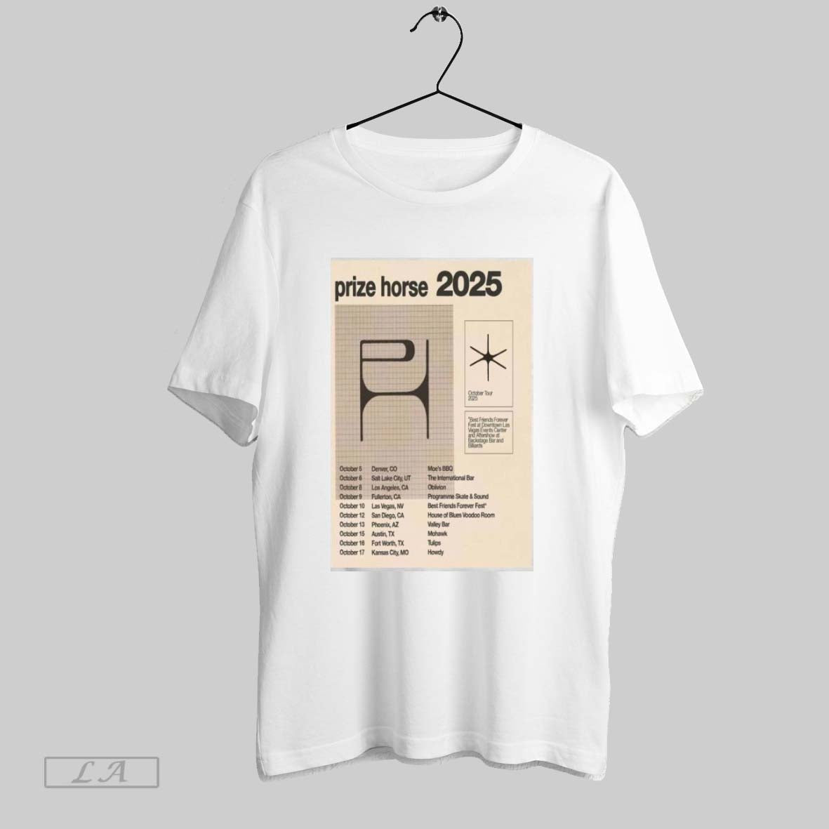 Prize Horse October Tour 2025 Unisex T-shirt, Sweatshirt, Hoodie, Long Sleeve Tee - T-Shirt, Sweatshirt, Hoodie