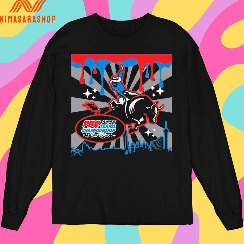 Professional Bull Riders 2025 Team Championship Las - Adult & Kids T-Shirts, Sweatshirts & Hoodies apparel design preview 3