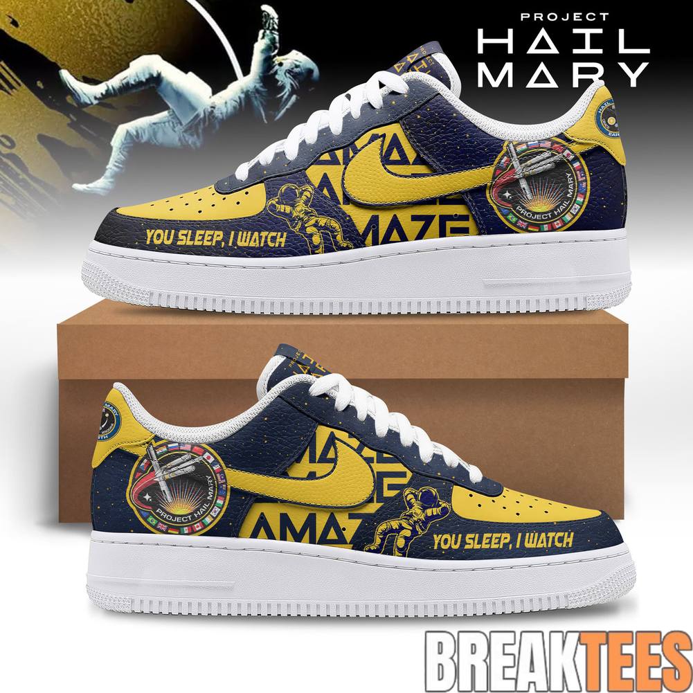 Project Hail Mary Special Air Force 1 Sneaker Unisex T-shirt, Sweatshirt, Hoodie, Long Sleeve Tee - T-Shirt, Sweatshirt, Hoodie