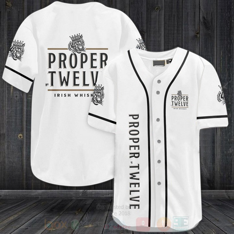 FASHION Proper No Twelve Baseball Jerseys Botton Shirt baseball jersey product view 1
