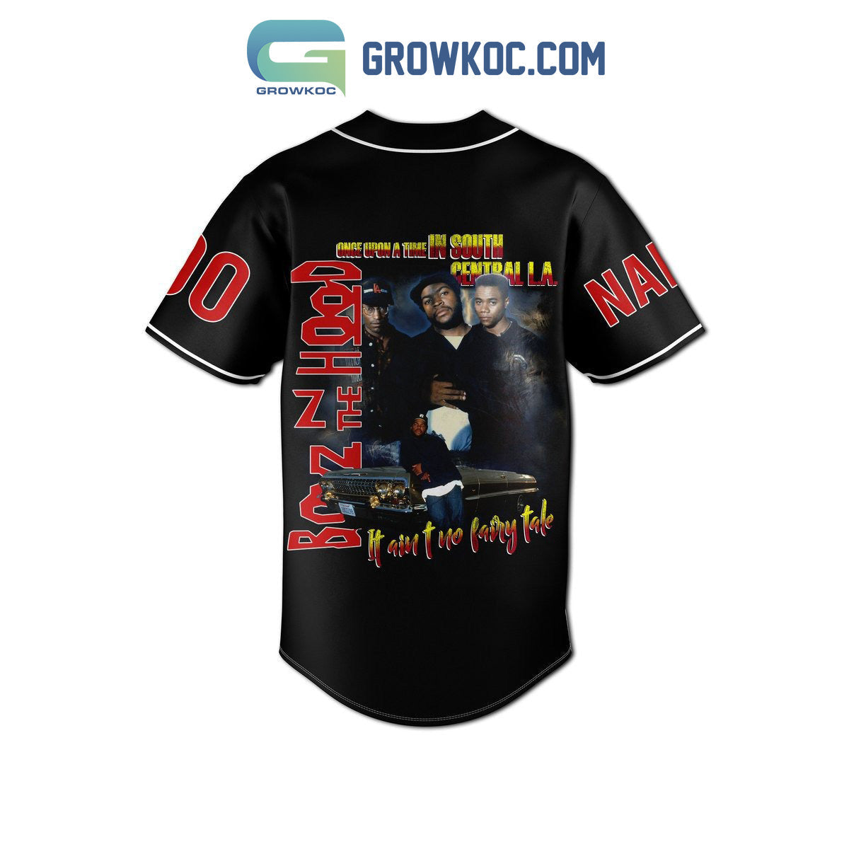 Property Of Boyz N The Hood Brotherhood We Got A Problem Here Personalized Baseball Jersey baseball jersey product view 1
