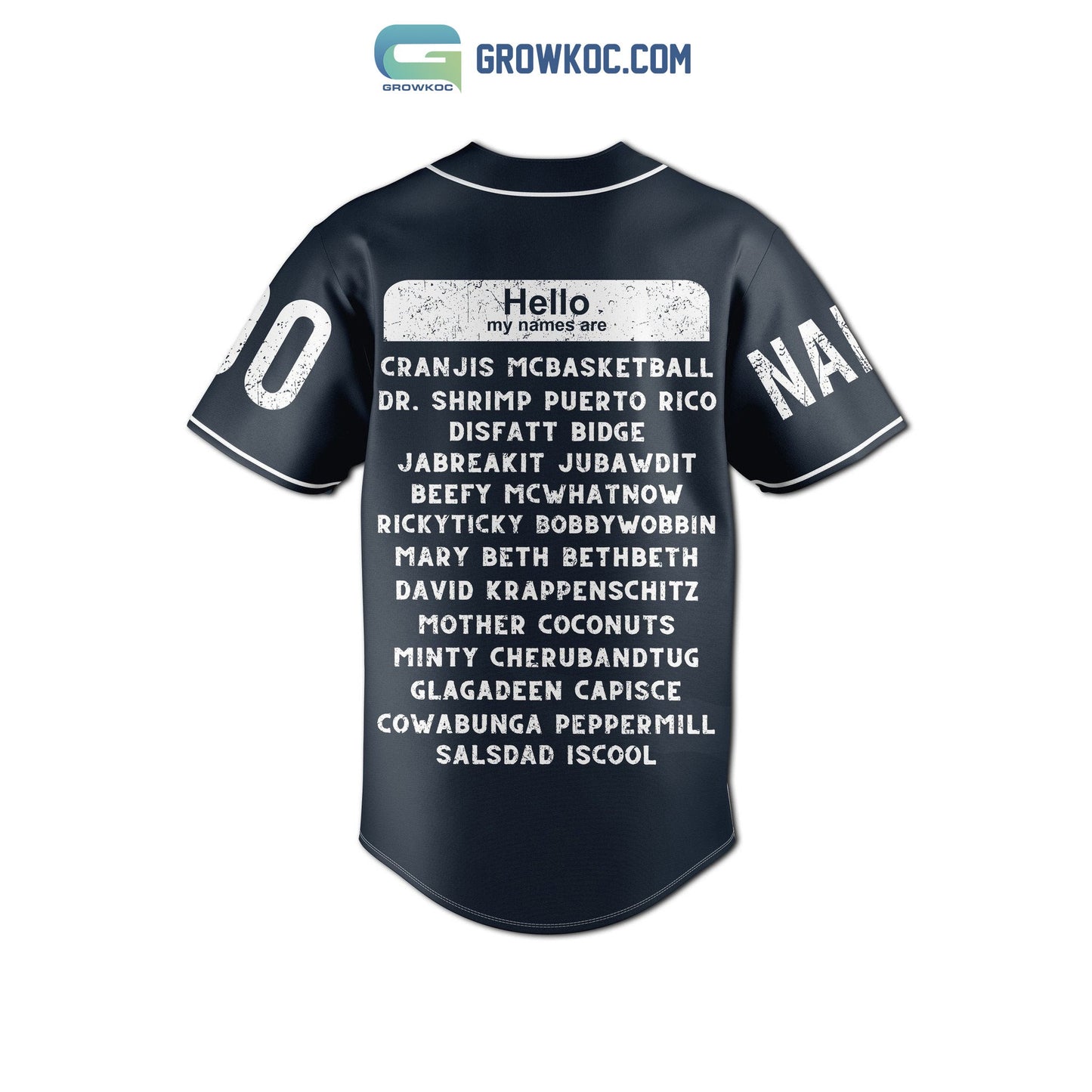 Property Of Cranjis 2023 McBasketball Personalized Baseball Jersey baseball jersey product view 3
