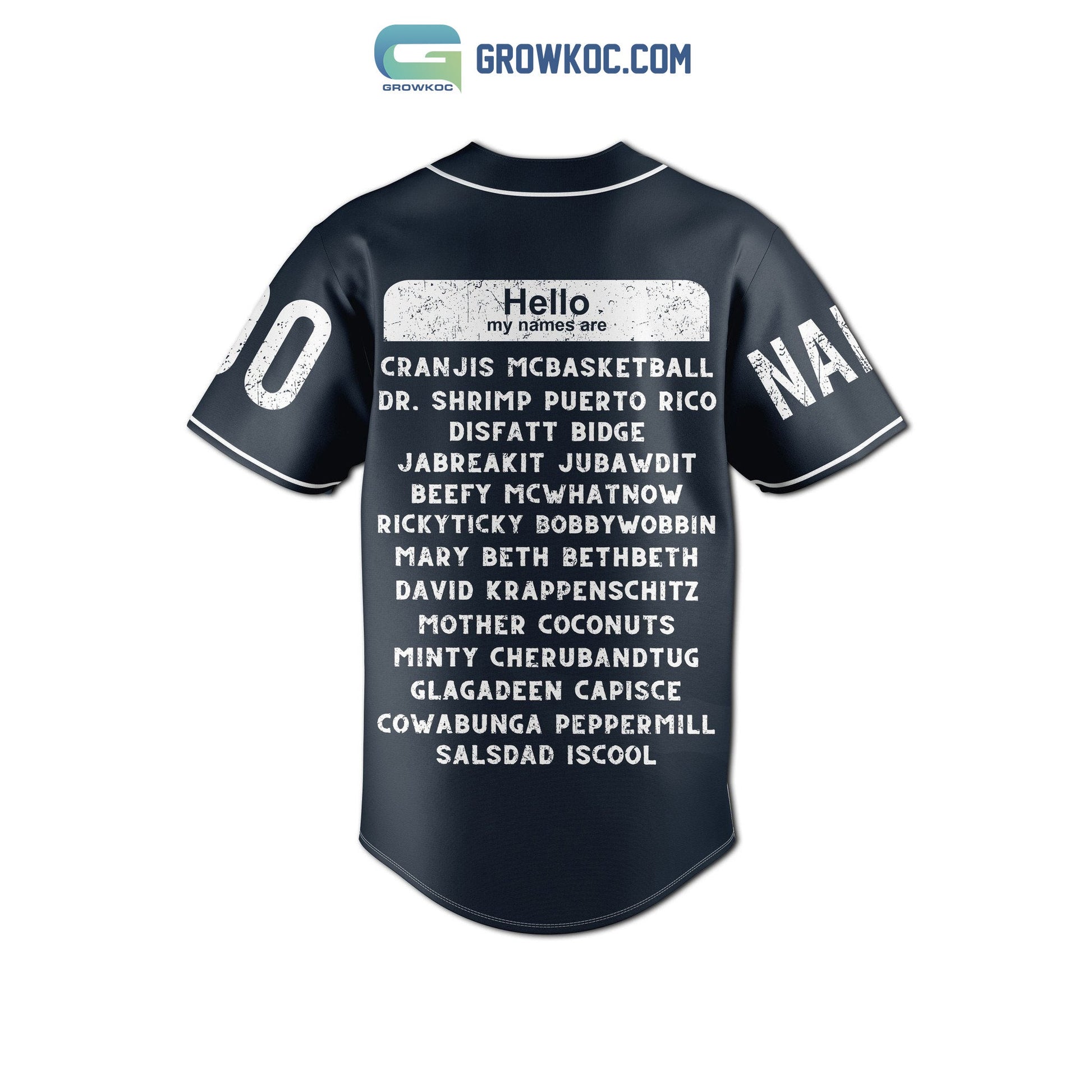 Property Of Cranjis 2023 McBasketball Personalized Baseball Jersey baseball jersey product view 3