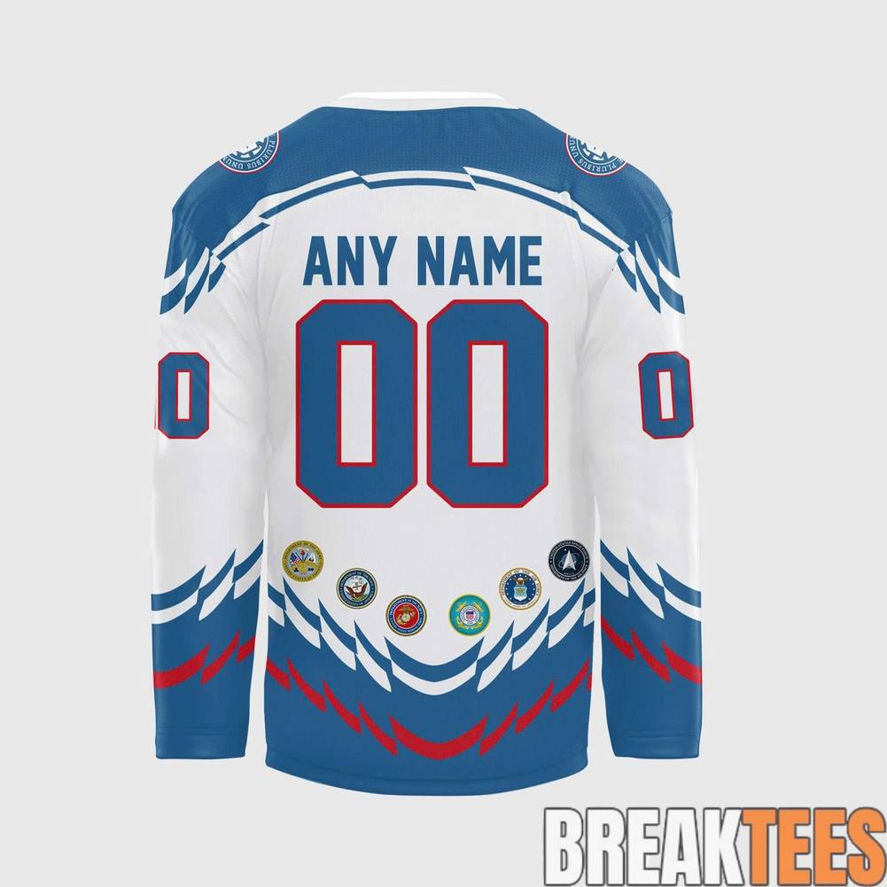 Providence Bruins 2026 Military Appreciation Custom Hockey Jersey hockey jersey product view 3