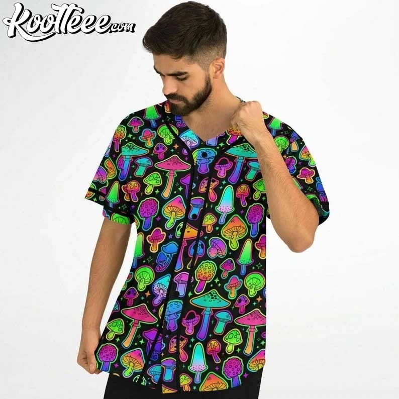 Psilo Rave Festival Baseball Jersey baseball jersey product view 1