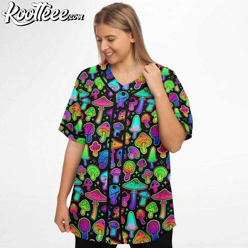 Psilo Rave Festival Baseball Jersey baseball jersey product view 2