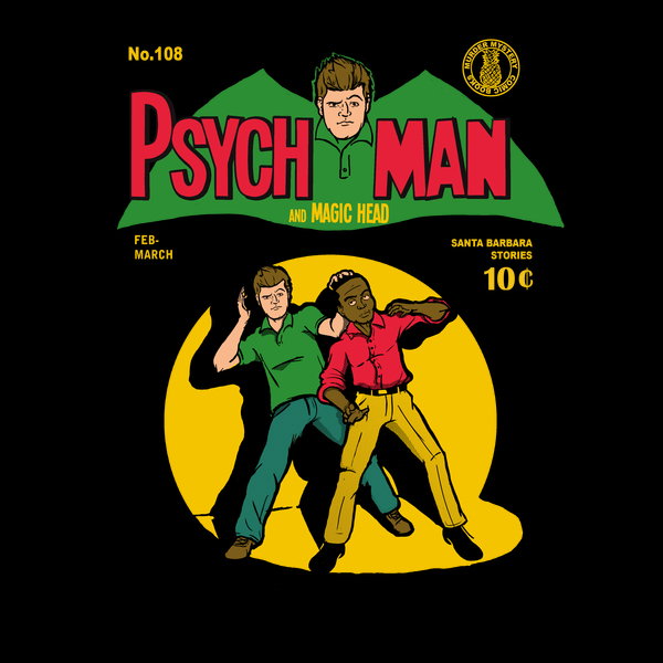 Psych Man And Magic Head Unisex T-shirt, Sweatshirt, Hoodie, Long Sleeve Tee - T-Shirt, Sweatshirt, Hoodie