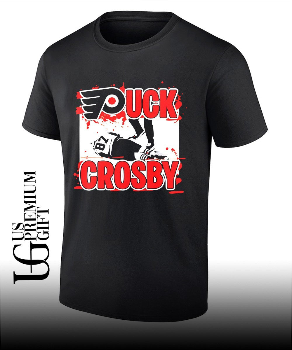 Puck Crosby Philadelphia Flyers Hockey 2026 shirt Unisex T-shirt, Sweatshirt, Hoodie, Long Sleeve Tee - T-Shirt, Sweatshirt, Hoodie