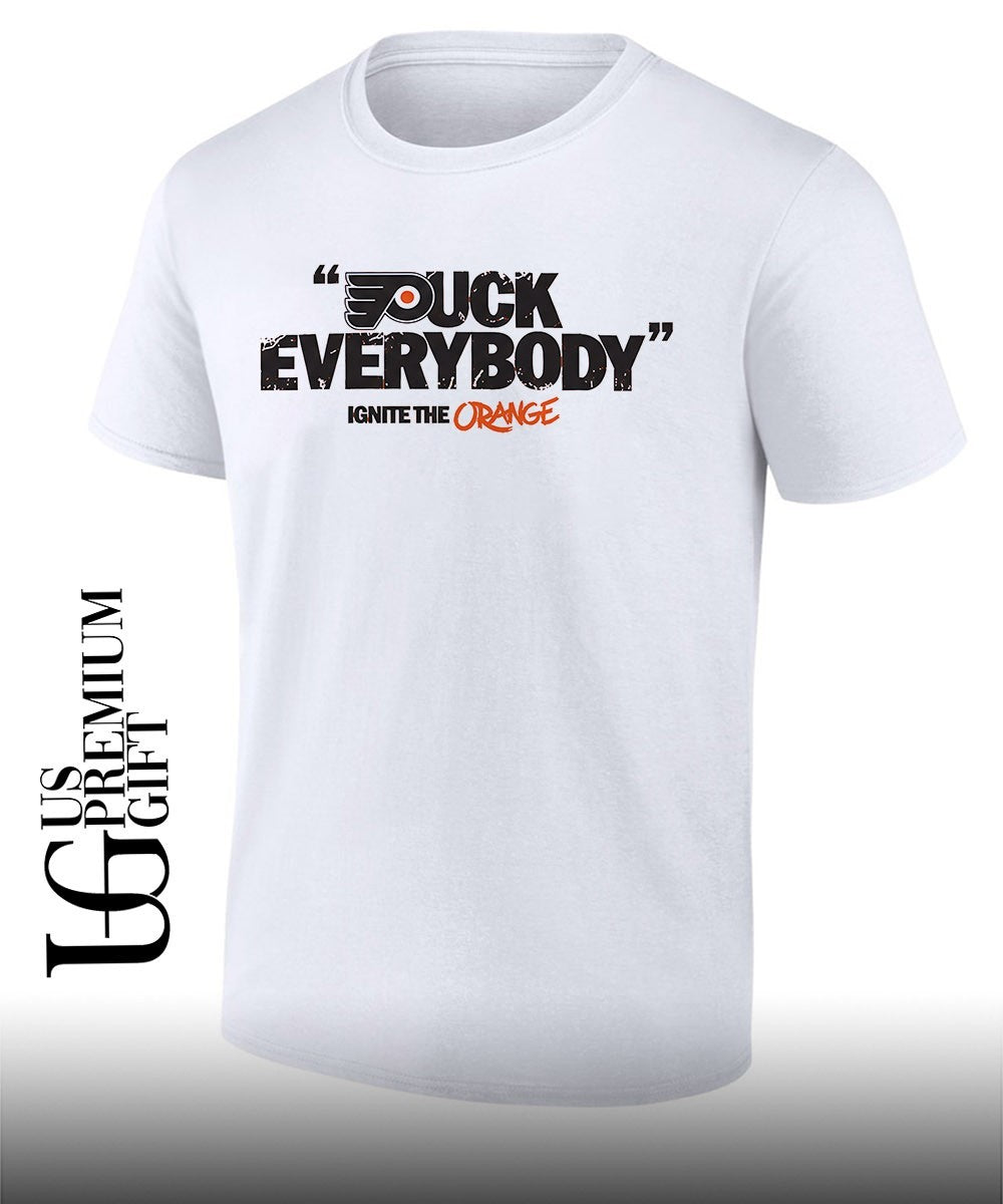 Puck Everybody Ignite the Orange Philadelphia Flyers hockey 2026 shirt Unisex T-shirt, Sweatshirt, Hoodie, Long Sleeve Tee - T-Shirt, Sweatshirt, Hoodie