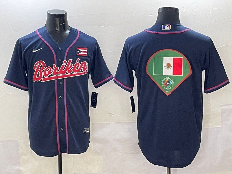 Puerto Rico Collaboration Style 2 Baseball Jersey baseball jersey product view 1