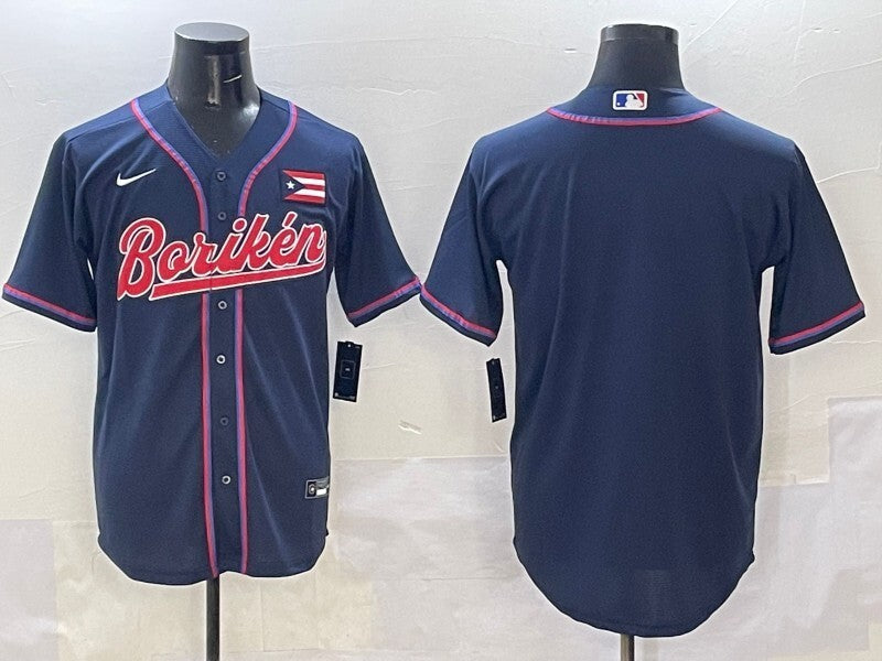 Puerto Rico Collaboration Style 5 Baseball Jersey baseball jersey product view 1