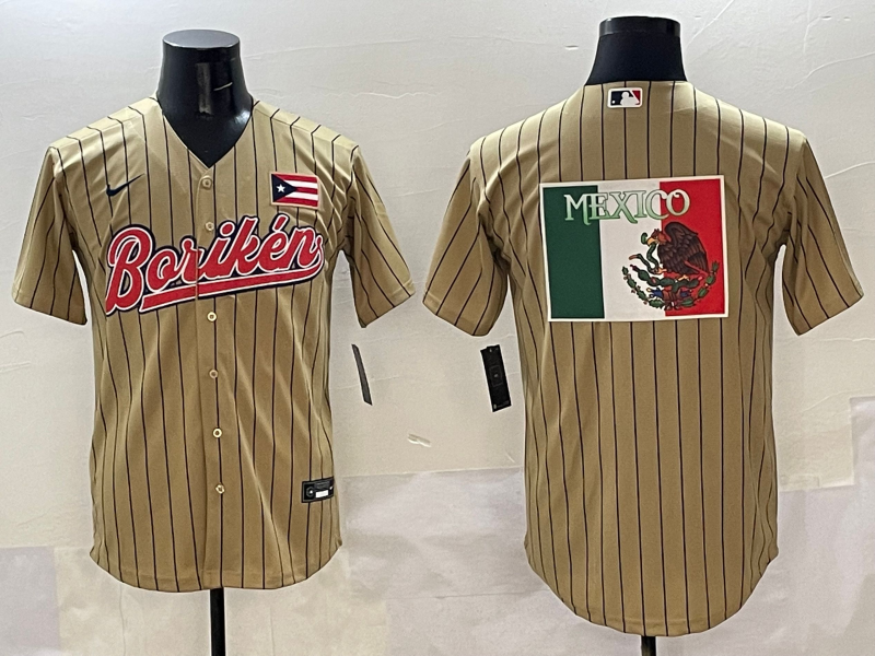 Puerto Rico Puerto Rico Collaboration Style 10 Baseball Jersey baseball jersey product view 1