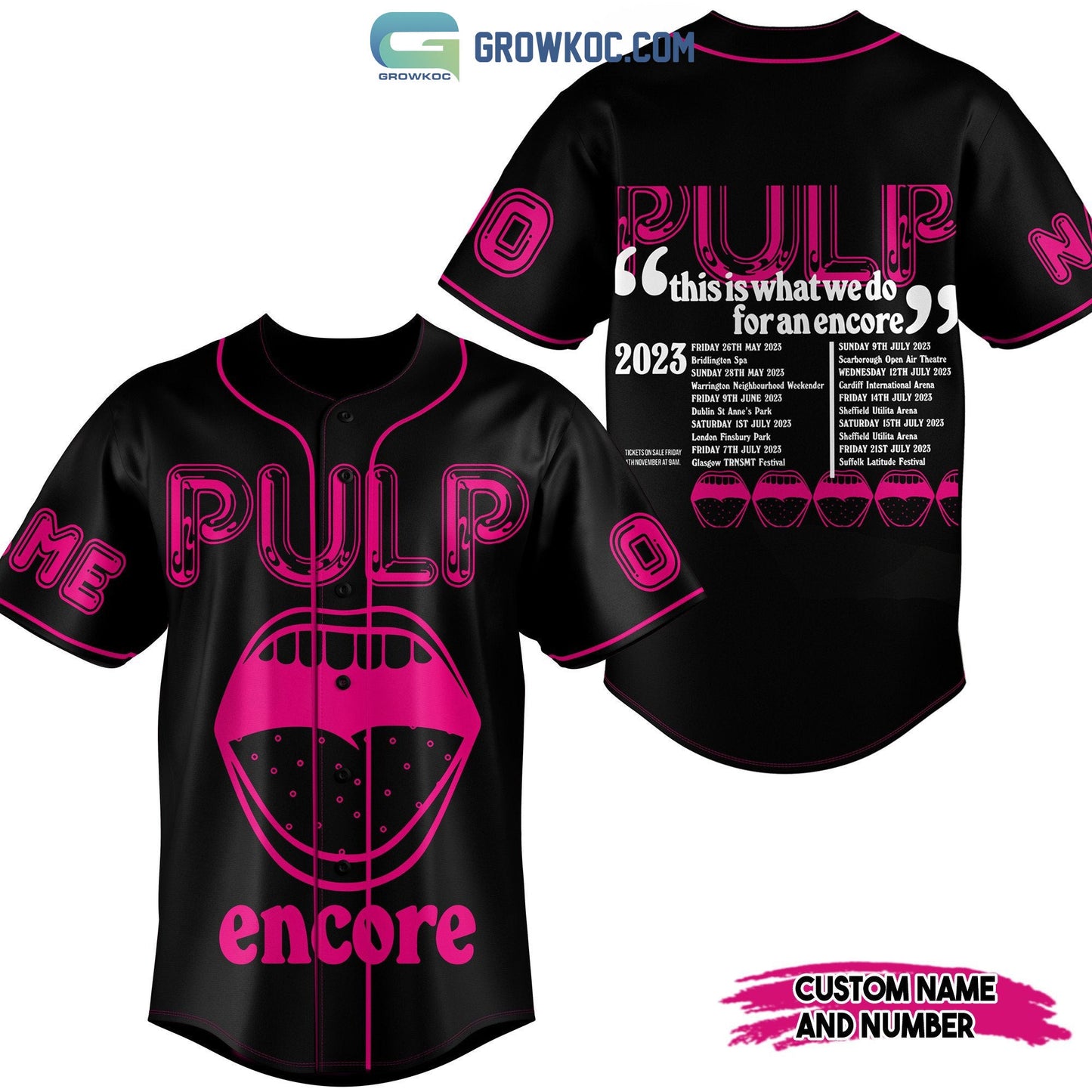 Pulp Encore This Is What We Do For An Encore Personalized Baseball Jersey baseball jersey product view 2