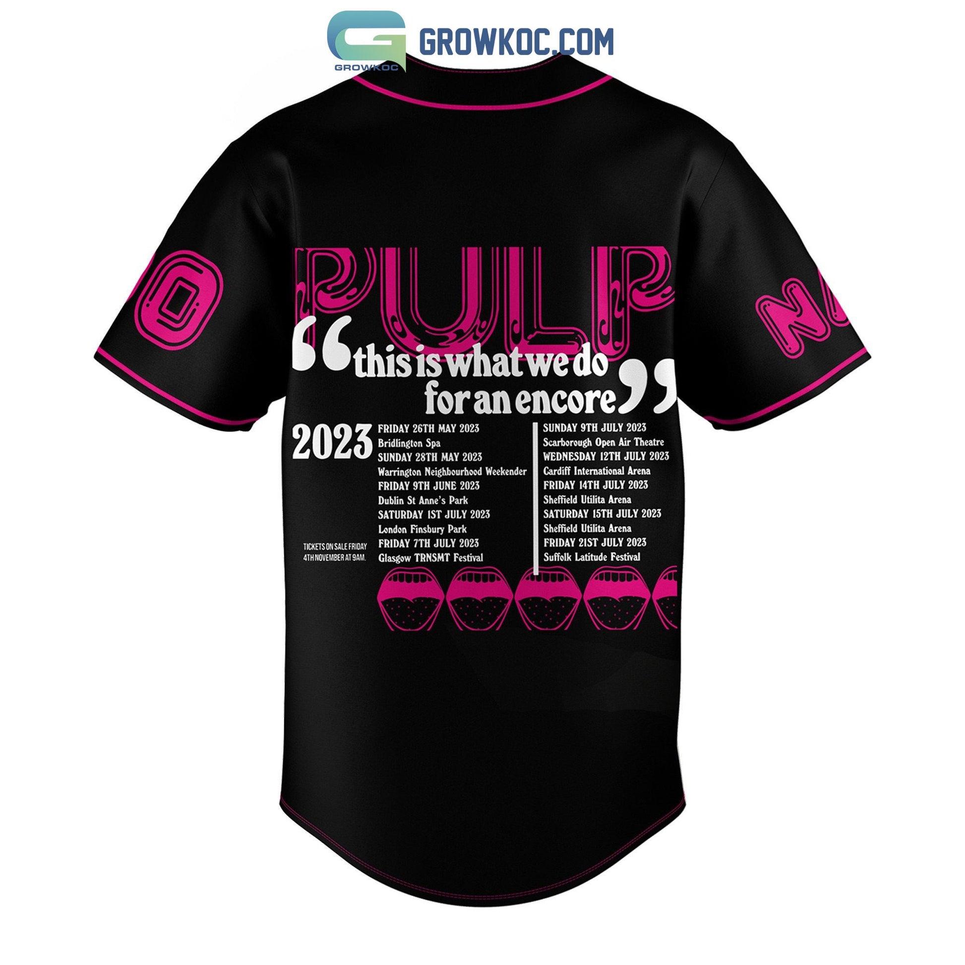 Pulp Encore This Is What We Do For An Encore Personalized Baseball Jersey baseball jersey product view 3