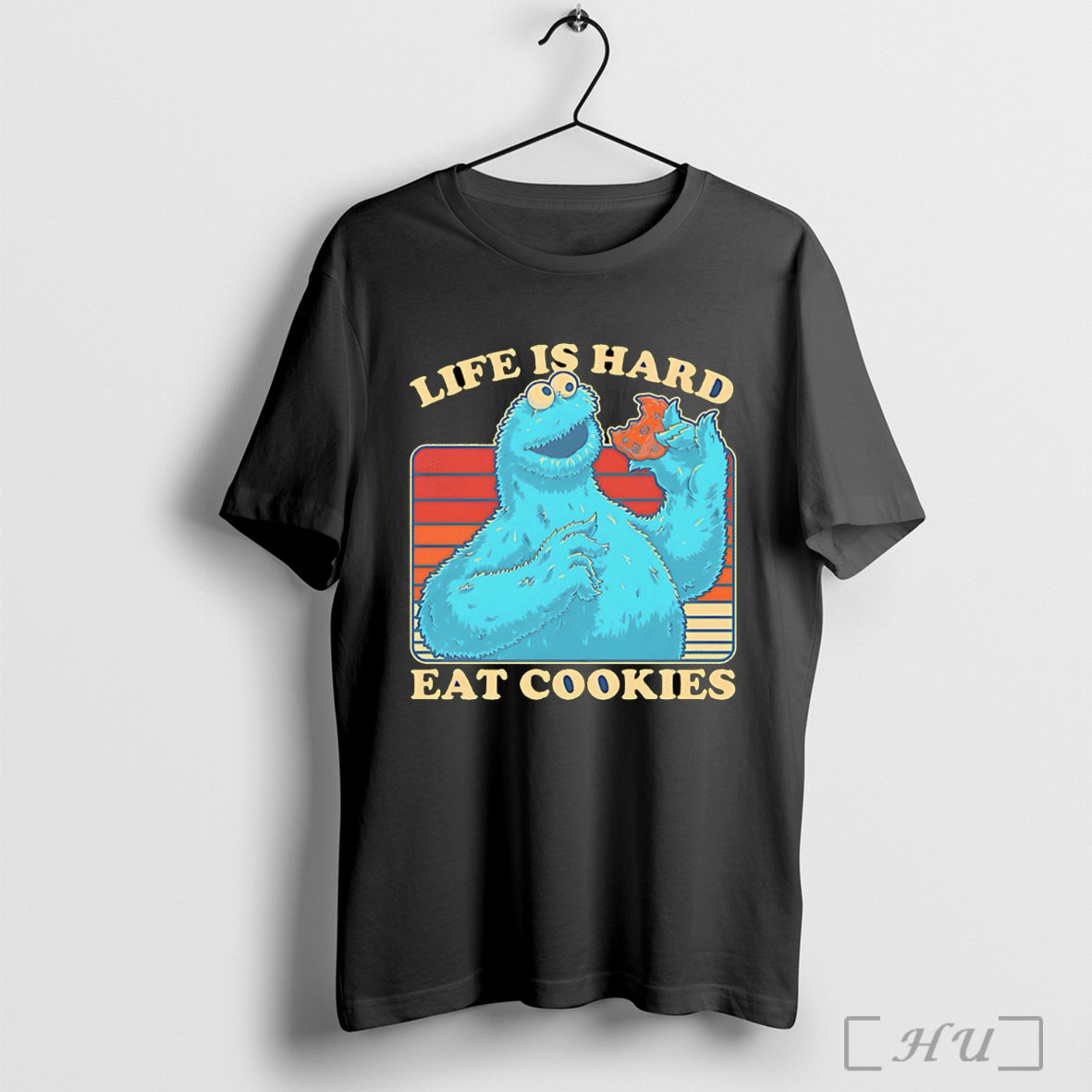 Puppet Life Is Hard Eat Cookies T Shirt Unisex T-shirt, Sweatshirt, Hoodie, Long Sleeve Tee - T-Shirt, Sweatshirt, Hoodie