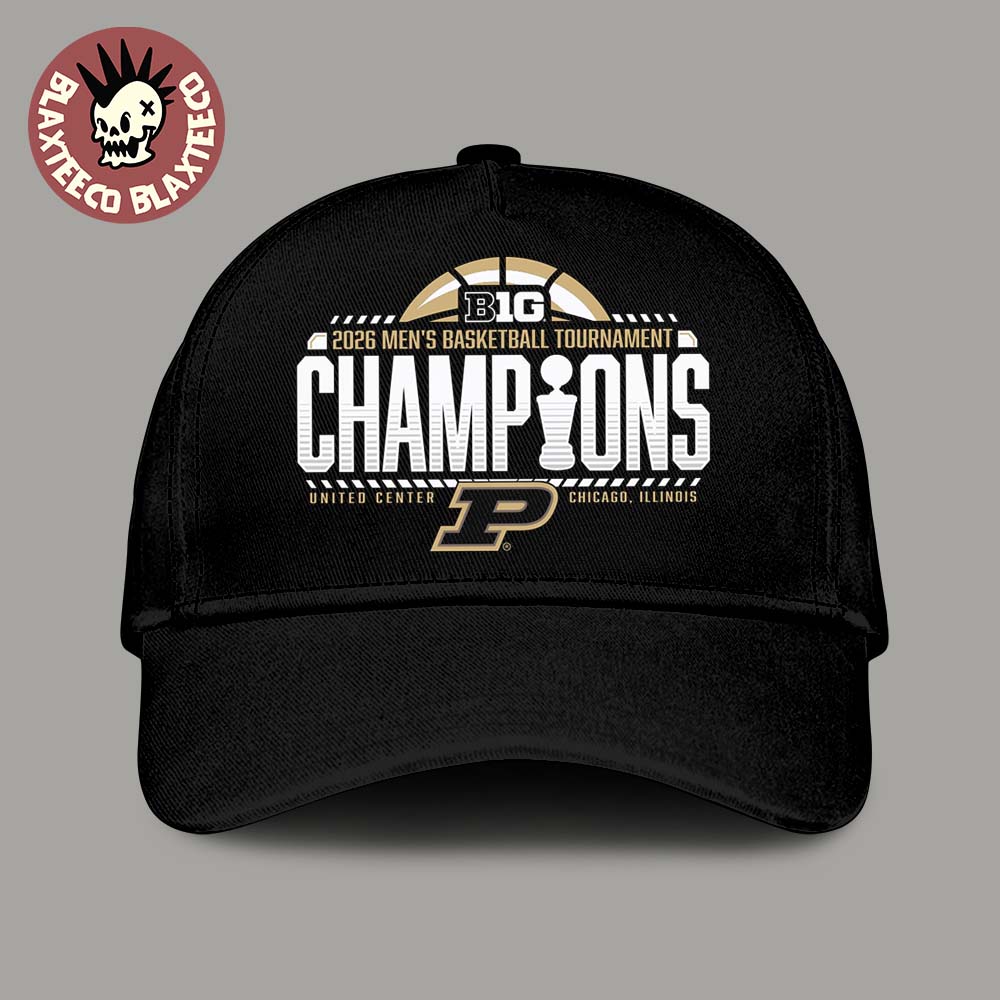 Purdue Boilermakers 2026 Big Ten Mens Basketball Tournament Champions Locker Room Cap Hat Snapback - T-Shirt, Sweatshirt, Hoodie
