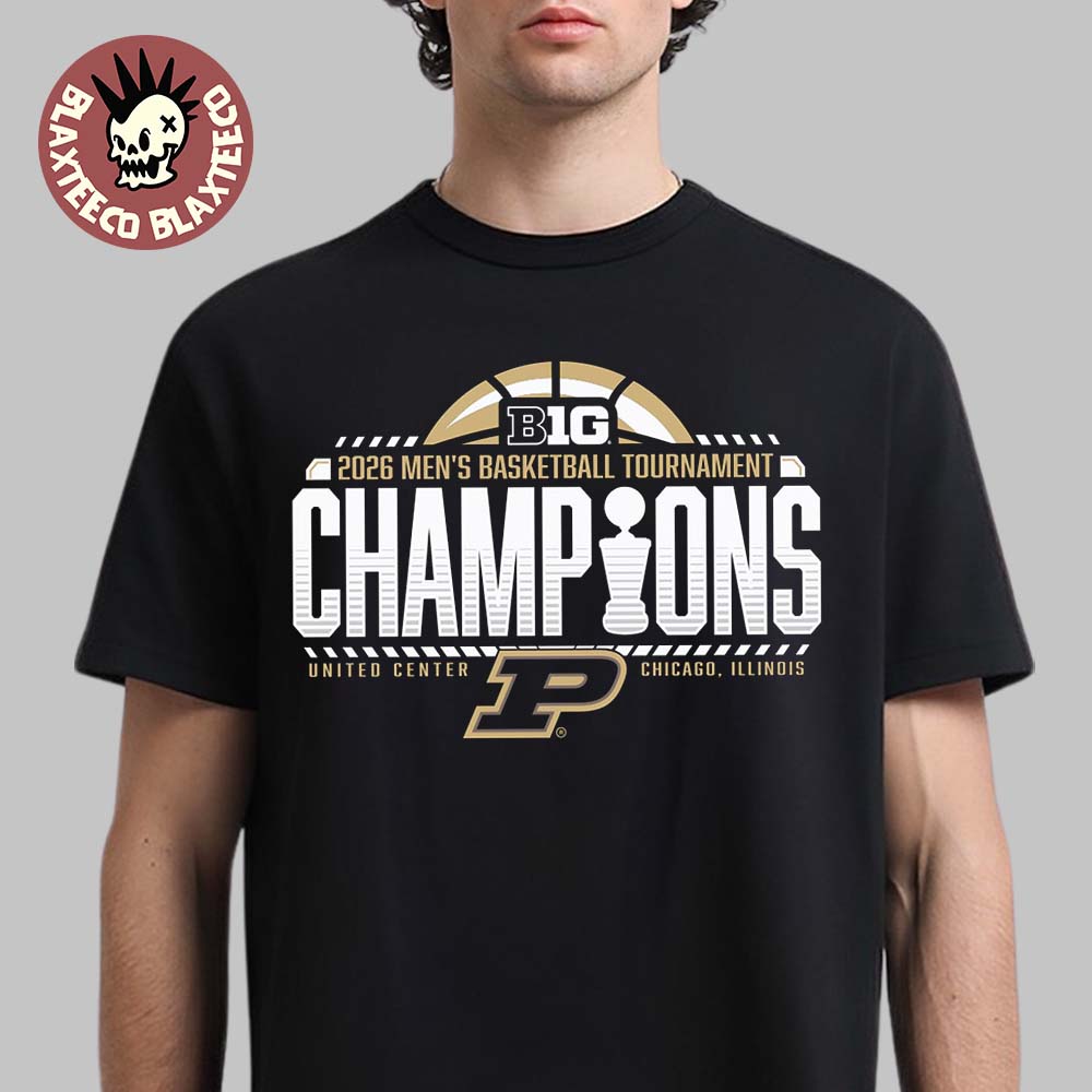 Purdue Boilermakers 2026 Big Ten Mens Basketball Tournament Champions Locker Room T-Shirt - T-Shirt, Sweatshirt, Hoodie