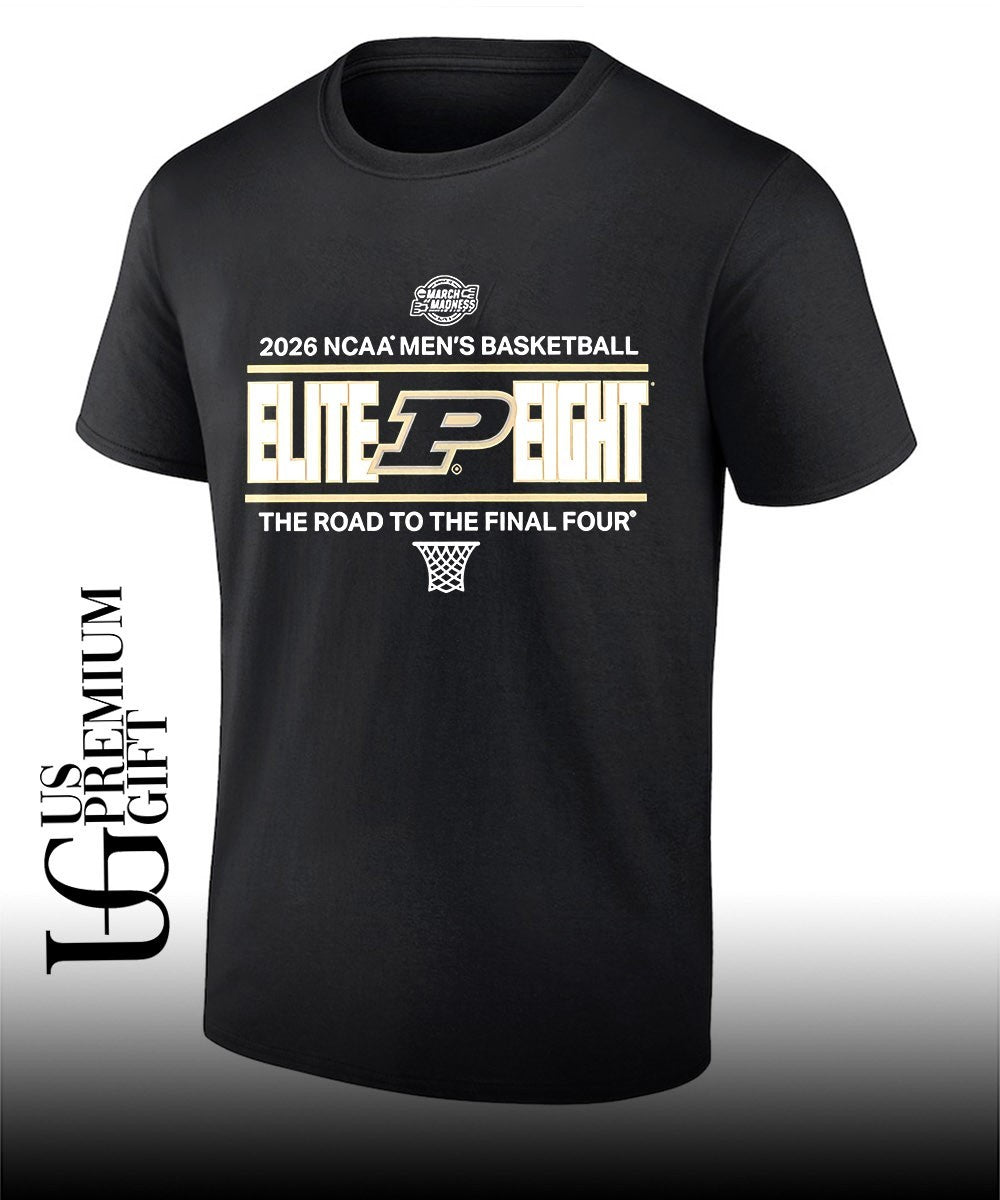 Purdue Boilermakers 2026 NCAA Mens Basketball Elite 8 Bound the road to the Final Four shirt - T-Shirt, Sweatshirt, Hoodie
