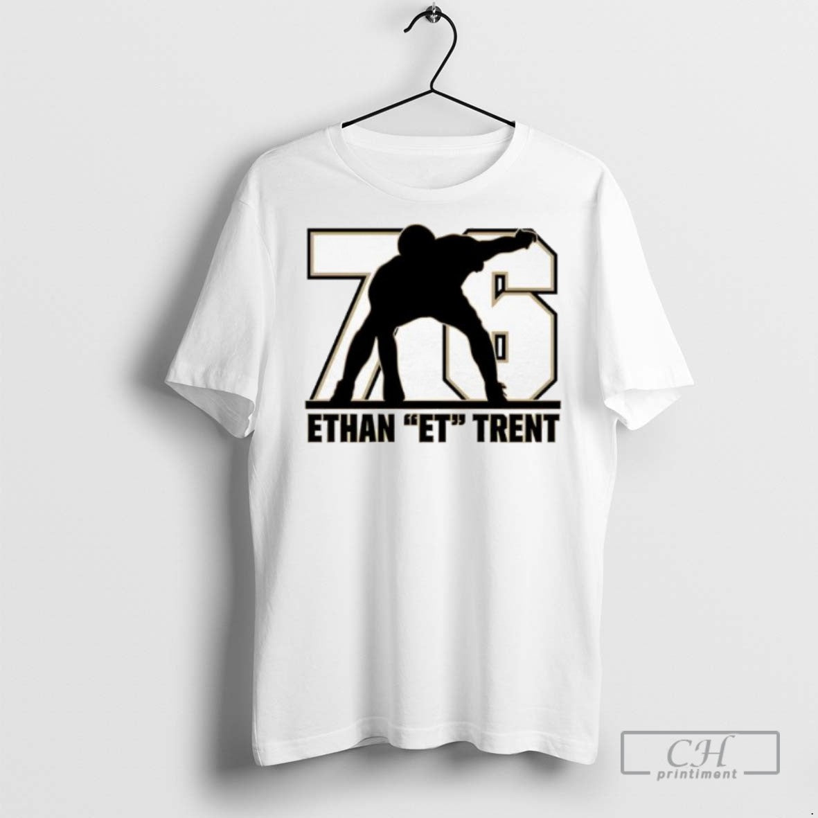 Purdue Boilermakers Ethan Et Trent Number 76 T Shirts Unisex T-shirt, Sweatshirt, Hoodie, Long Sleeve Tee - T-Shirt, Sweatshirt, Hoodie