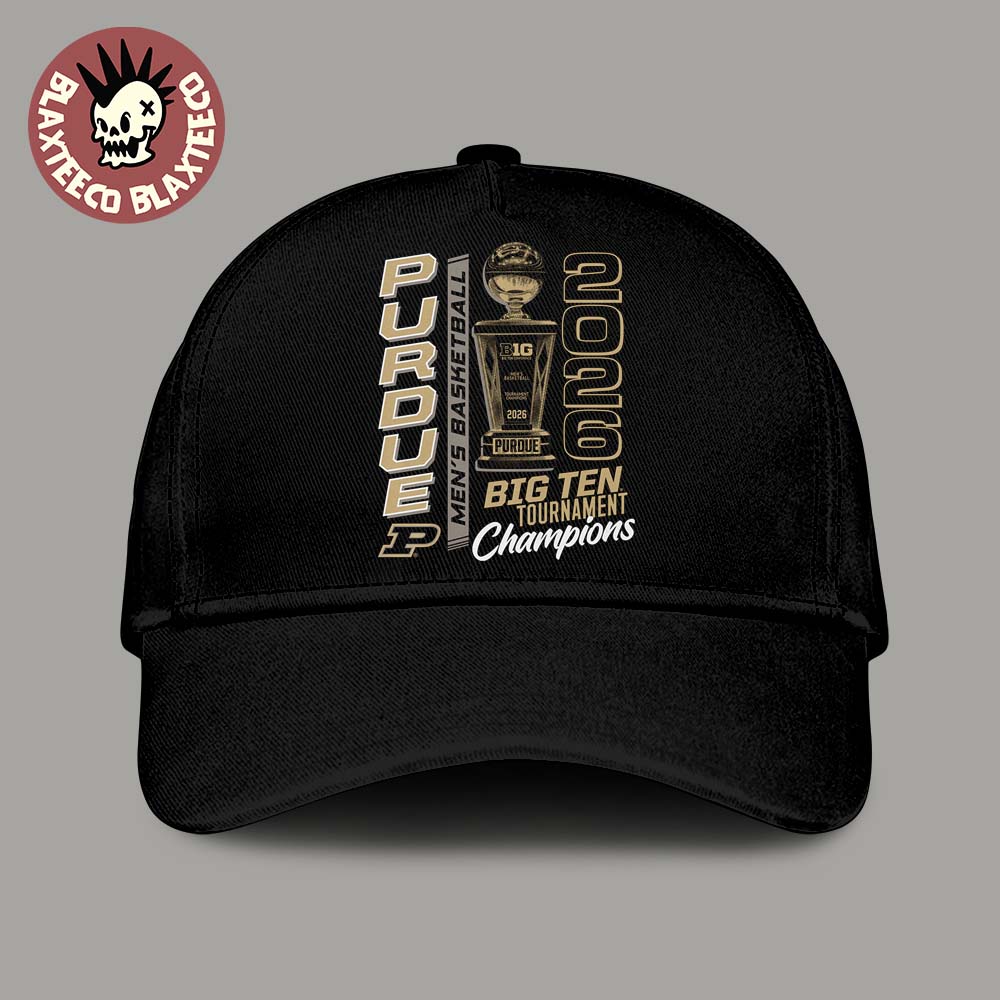 Purdue Boilermakers Mens Basketball 2026 Big Ten Tournament Champions Trophy Cap Hat Snapback - T-Shirt, Sweatshirt, Hoodie